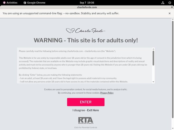 Account Free Charlieforde.com