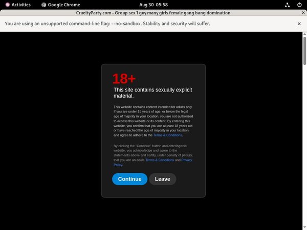 Cruelty Party Webcam