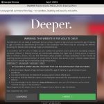 Deeper.com Sign Up Form