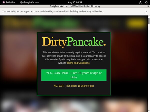 Dirty Pancake Account Information