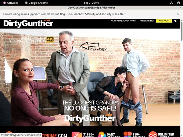 Dirtygunther.com Member Access