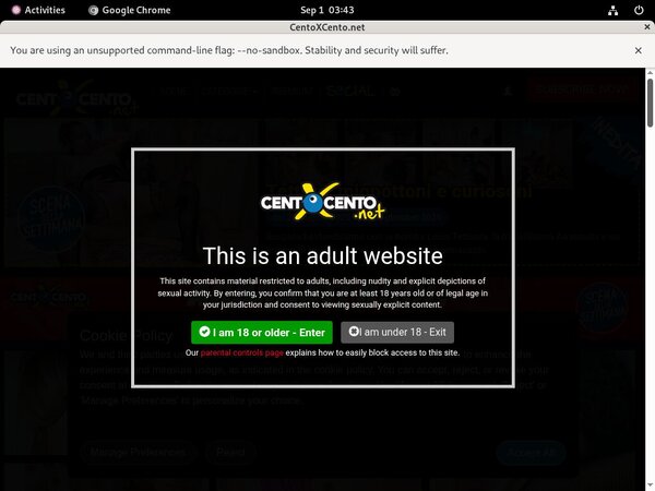 Discount Cento X Cento Promotion