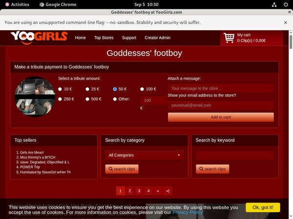 Discount Goddesses Footboy Promo Code