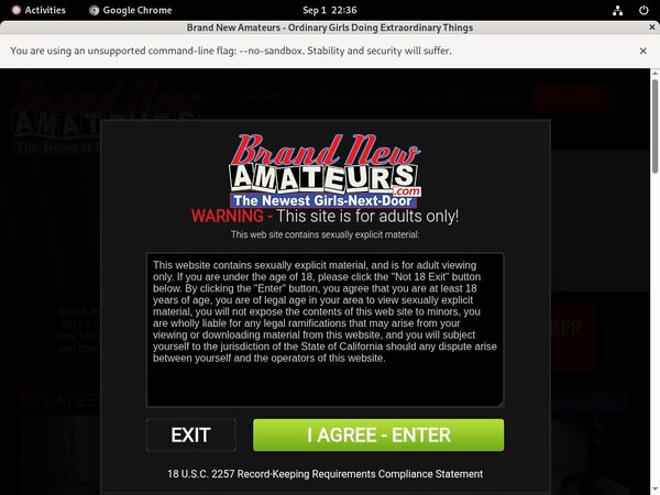 Free Brand New Amateurs Coupon