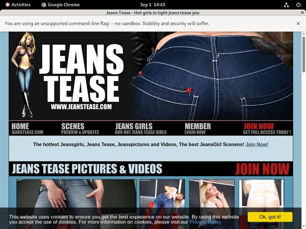 Free Jeans Tease Discount Deal