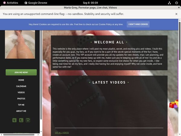 Free Marlogrey.modelcentro.com Membership Account