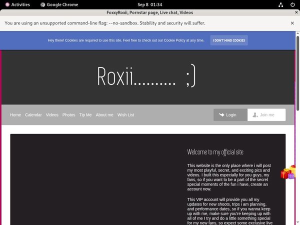 Free Users For FoxxyRoxii