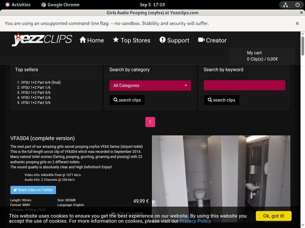 GirlsAudioPooping With Pay Safe Card
