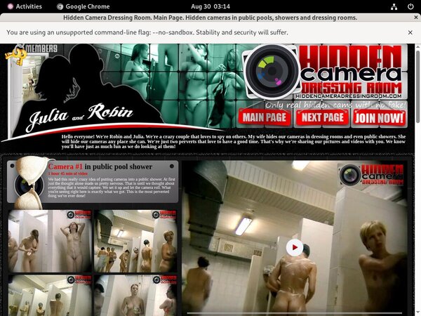 Hidden Camera Dressing Room With EUDebit