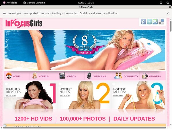 In Focus Girls Working Passwords
