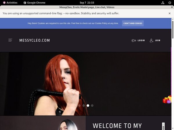 Messycleo Paysite