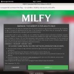 Milfy Sign Up Page
