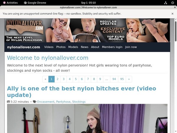 Nylonallover.com Sofort Zugang