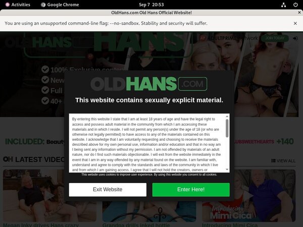 Oldhans.com Join Now