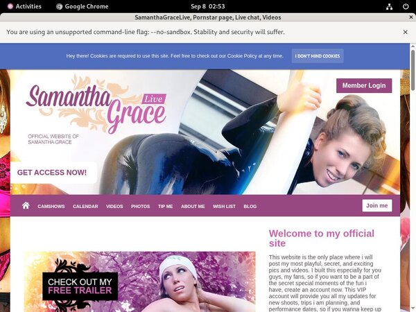 SamanthaGraceLive Free Trial Tour