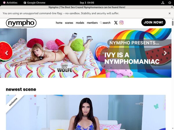 Sign Up Nympho Free