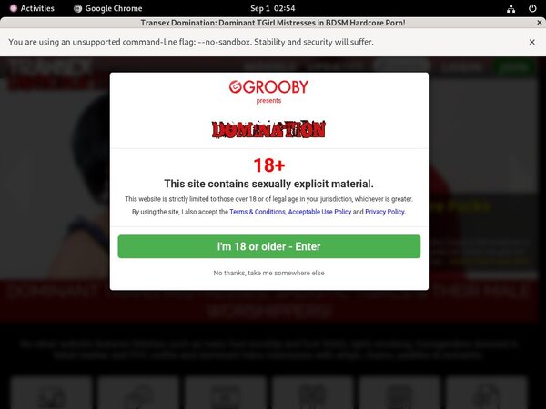 Transexdomination.com Account