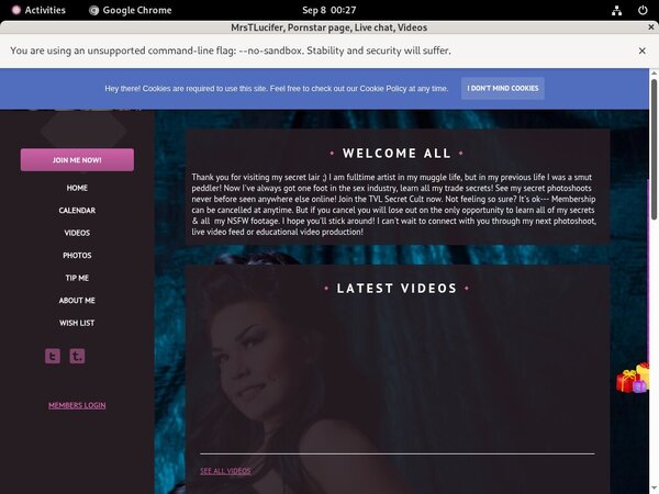 Trixievonlucifer.modelcentro.com Billing Form