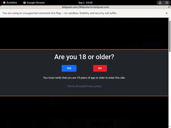 Username And Password For GirlyCast.com
