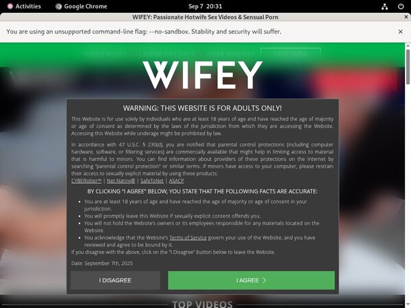 Wifey Free Trial Membership
