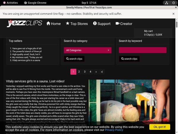 Yezzclips.com Mobile Accounts
