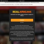 Real Africans Signup Page