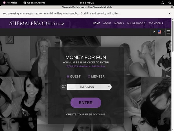 Shemale Models Limited Promotion